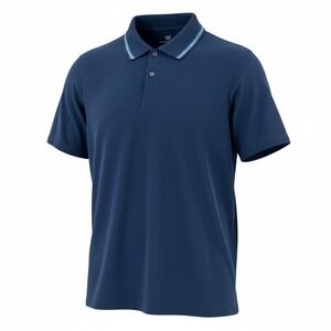 Mack Weldon Mens Navy Blue Supima Cotton Blend Polo Shirt X Large
